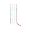 Pailles emballées flexible rayées 24cm-5mm